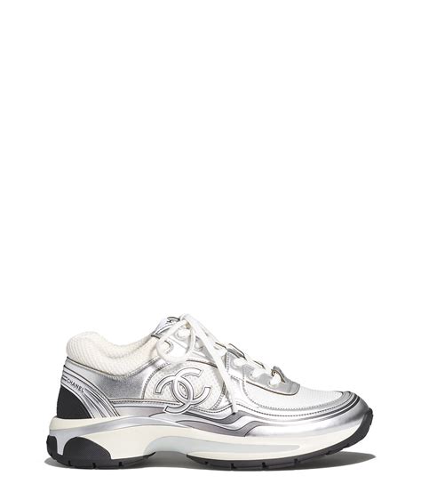 grey and white chanel sneakers|chanel white sneakers for women.